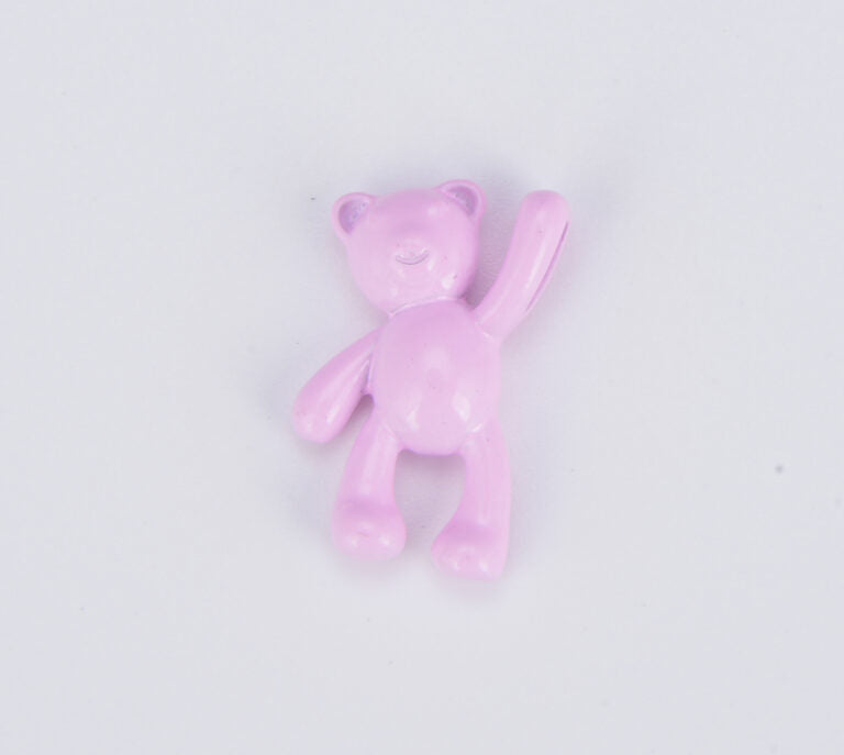 Colorful Enamel Teddy Bear Beads, BD103