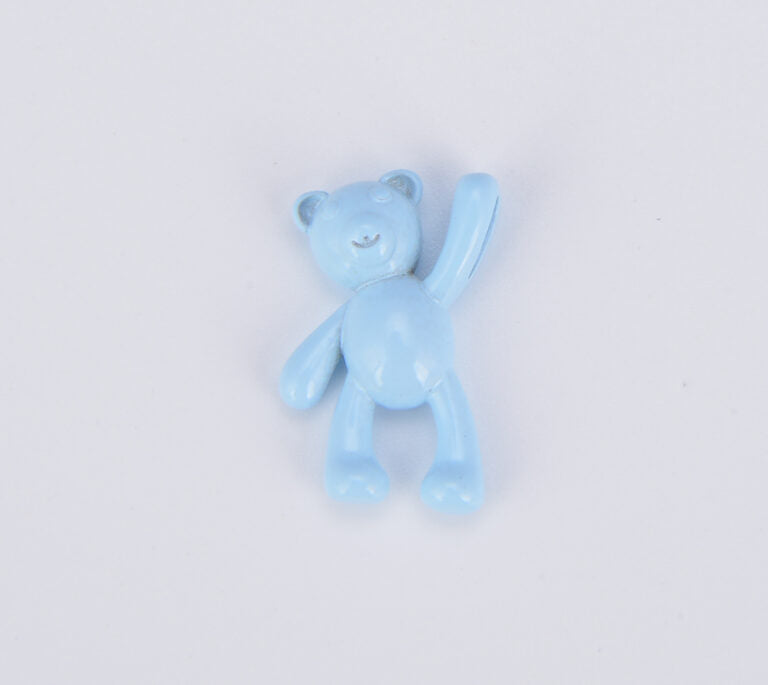 Colorful Enamel Teddy Bear Beads, BD103