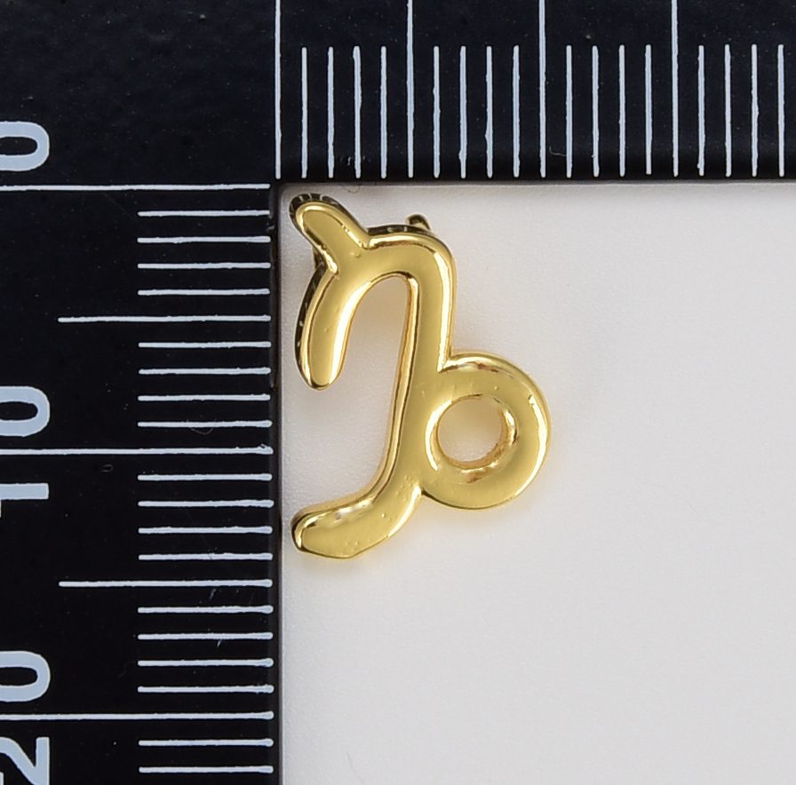 18K Gold Filled Zodiac Constellation Beads, BD109