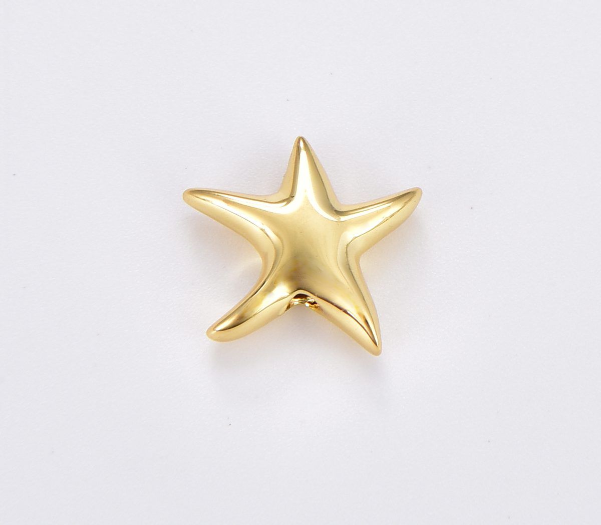 18K Gold Filled Dainty Star Spacer Beads, Star Bead, Big Hole Star Spacer for Bracelet Necklace Supply High Quality Beads, 13x13mm BD143