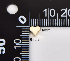 18K Gold Filled Dainty Heart Spacer Beads, Love Heart Beads, Heart Spacer Bracelet Connector for Bracelet Jewelry Making Supply, BD151