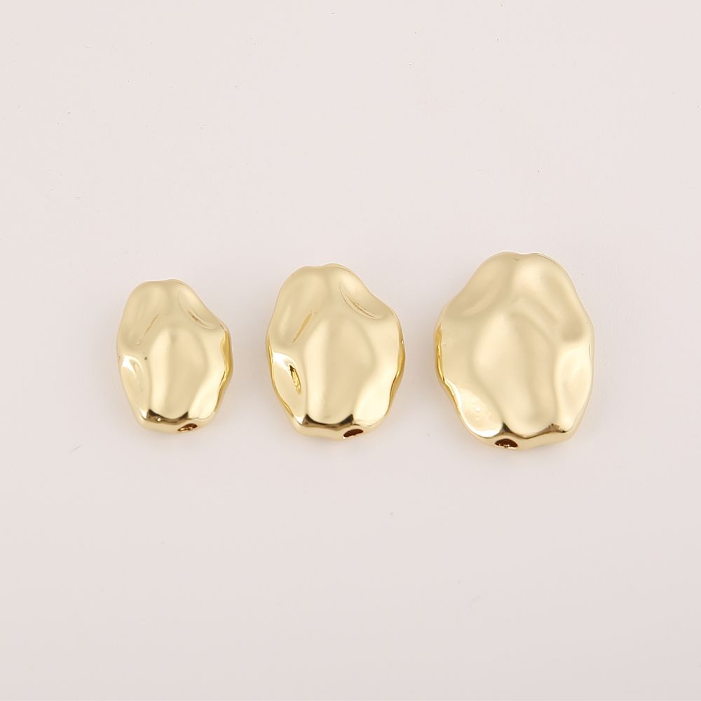 18K Gold Filled Irregular Shape Beads, Spacer Beads for Necklace Bracelet Jewelry Making Supply, BD155