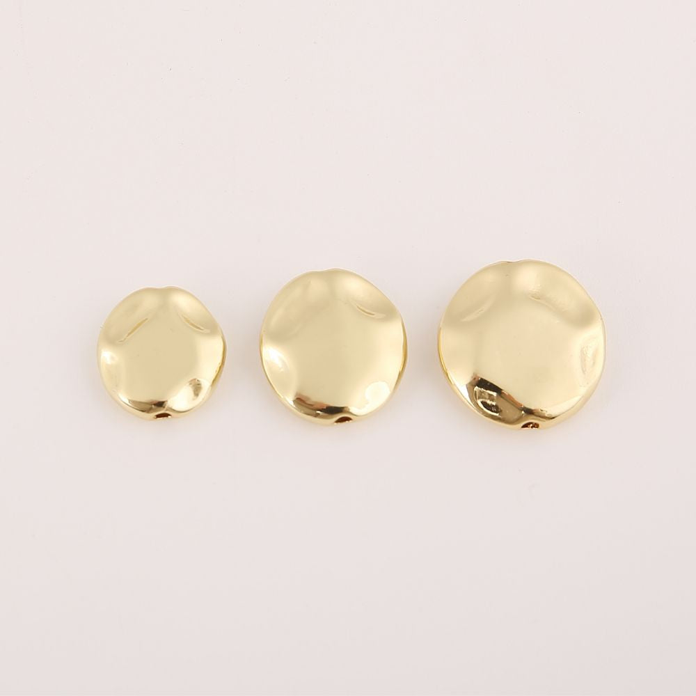 18K Gold Filled Irregular Shape Beads, Spacer Beads for Necklace Bracelet Jewelry Making Supply, BD156