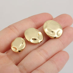 18K Gold Filled Irregular Shape Beads, Spacer Beads for Necklace Bracelet Jewelry Making Supply, BD156