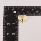 18K Gold Filled Puffy Heart Spacer Beads, Love Heart Shape Beads for Necklace Bracelet Jewelry Making Supply Finding, 25x21mm, BD157