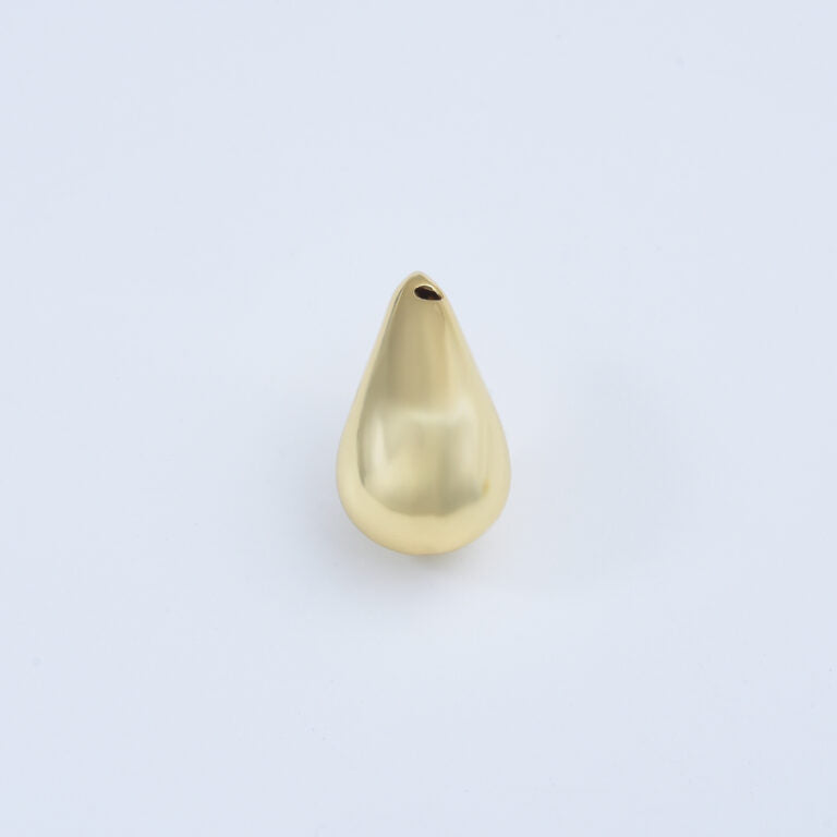 18K Gold Filled Chunky Teardrop Bead, Water Drop Spacer Bead for Necklaces Bracelet Earring Jewelry Making Supply, 24x15mm, BD158