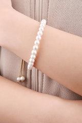 18K Gold Filled Mother of Pearl Adjustable Bracelet, BR067