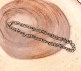 Ready to Use Black Rhodium Finished Gunmetal Necklace Chain , Rhodium over brass, 10mm, Available in 16″ 20″ 24″ 48″, CH142