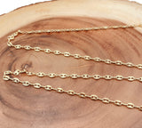 14K Gold Filled Mariner Chain Necklace G Link Chain by Yard ,5mm width for Necklace Bracelet Unfinished Chain for DIY Jewelry Supply, CH151A