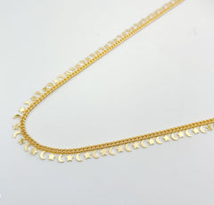 14K Gold Filled Star and Crescent Moon Cuban Curb Chain by Foot Yard Rosary Chain ,Necklace Bracelet DIY Jewelry Making, CH159