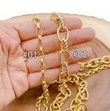 14K Gold Filled Rolo Cable Chain by Yard, Twisted Cable Rolo Chain by Foot, Wholesale Bulk Roll Chain for Jewelry Making, CH165