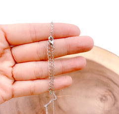 Ready to Use Silver Plated Thin Cable Necklace Chain, Layering Cable Chain Dainty Necklace for Pendant Charm Necklace Making, 16", CH210