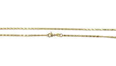 18K Gold Filled Ready to Use Unique Necklace Chain, Layering Plate Lock Chain Necklace Perfect for Pendant Charm, 1pc 18″, CH267