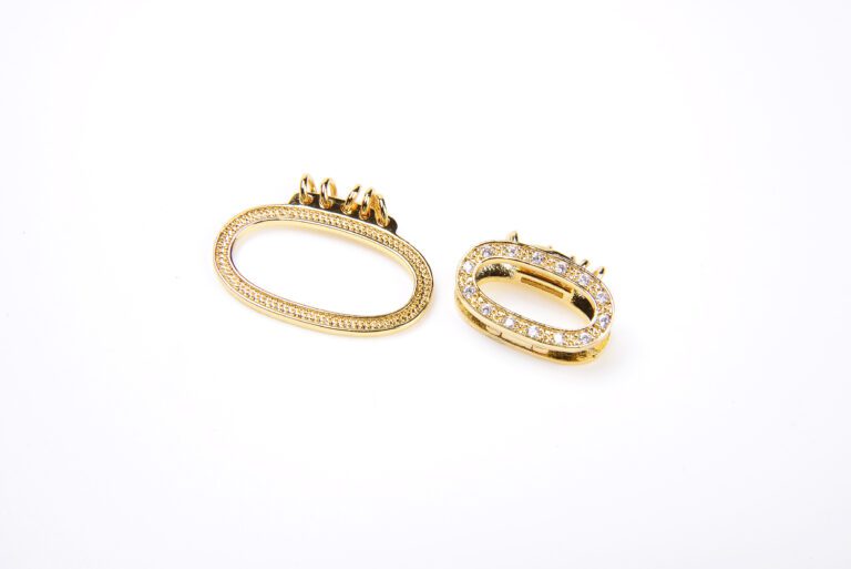 24K Gold Filled Box Clasp, Connector Clasp, Gemstone Clasp, Large Clasp, Rhinestone Clasp, Swivel Clasp, Bar Clasp, Gold Plated Clasp, 24x22mm, CL222