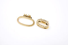 24K Gold Filled Box Clasp, Connector Clasp, Gemstone Clasp, Large Clasp, Rhinestone Clasp, Swivel Clasp, Bar Clasp, Gold Plated Clasp, 24x22mm, CL222