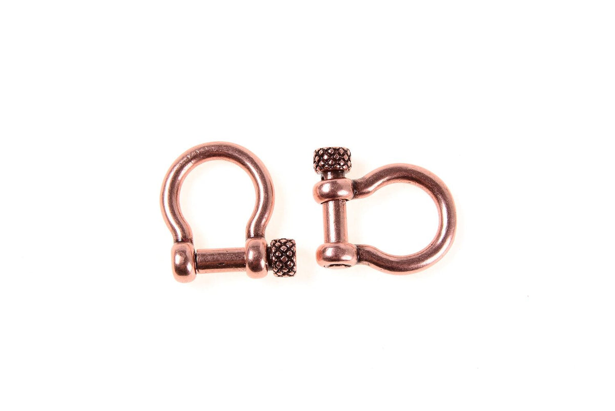 BOW SHACKLE Clasp with Screw Pin 8mm for Paracord Bracelet, Adjustable D Shackles, Men’s Jewelry Findings,1/2pcs,19x20x5MM|CL229