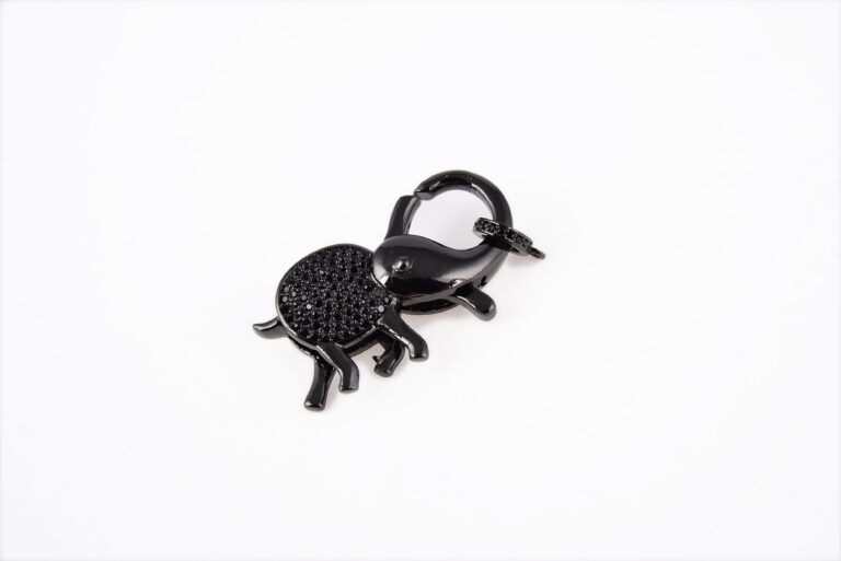 24K Gold Filled Elephant Clasp, CZ Micro Pave, Micro Pave CZ, Connector Clasp, Buckle Clasp, Connector Clasp 38x20mm, CL287