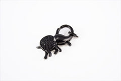 24K Gold Filled Elephant Clasp, CZ Micro Pave, Micro Pave CZ, Connector Clasp, Buckle Clasp, Connector Clasp 38x20mm, CL287