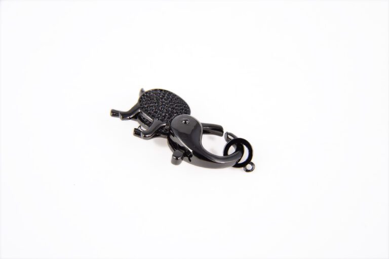 24K Gold Filled Elephant Clasp, CZ Micro Pave, Micro Pave CZ, Connector Clasp, Buckle Clasp, Connector Clasp 38x20mm, CL287