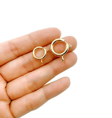 14K Gold Filled Spring Clasp, Gold Clasp, Spring Ring Clasp, Bracelet Clasp, Necklace Clasp, 12mm, 14mm, CL425