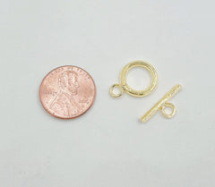 18K Gold Filled Toggle Clasp, OT Clasp for Jewelry Making Supply, 16X14MM, CL444