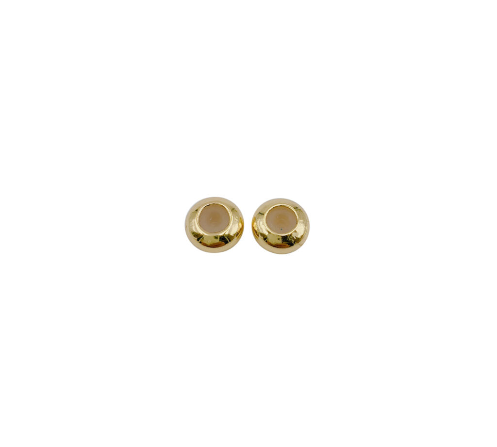 14K Gold Filled Rondelle Rubber Stopper Beads, Spacer Beads Charm Holder, 8mm Stopper beads 1mm Hole, CL450