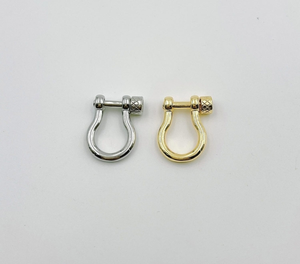 18K Gold Filled Screw Clasp Lock, Anchor Shackle, Gold Bracelet Clasps, Anchor Necklace, Sailor Bracelet Clasp Supply, 22x17mm, CL458