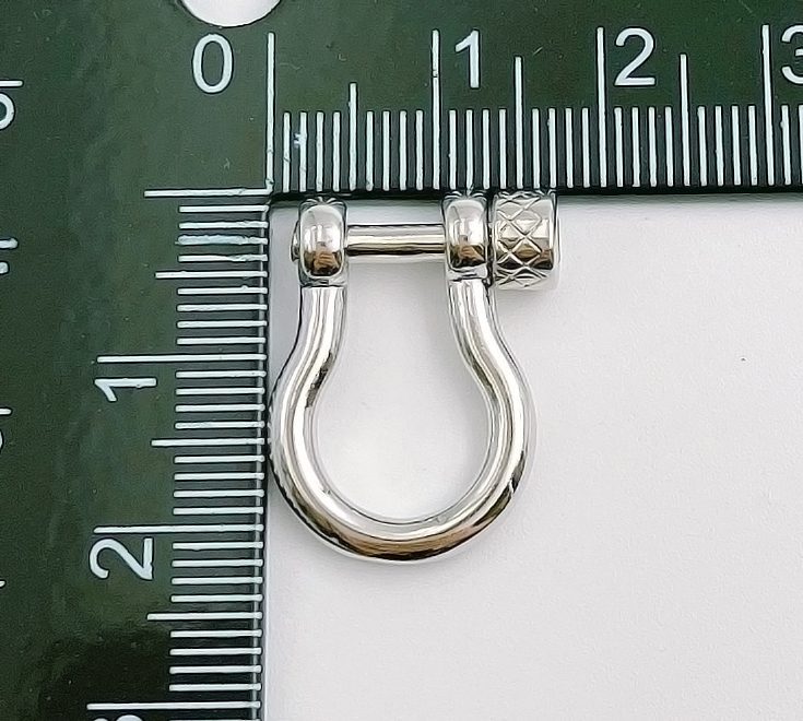 18K Gold Filled Screw Clasp Lock, Anchor Shackle, Gold Bracelet Clasps, Anchor Necklace, Sailor Bracelet Clasp Supply, 22x17mm, CL458