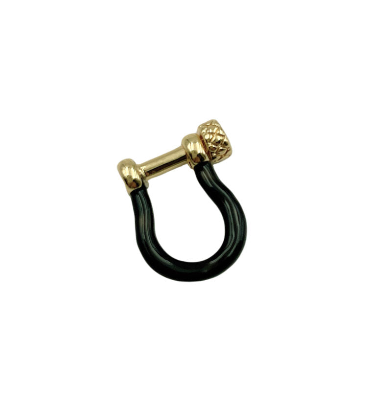 14K Gold Filled Enamel Shackle Screw Clasp Lock, CL459