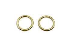 14K Gold Filled Spring Gate Ring Clasp, Push Gate Ring, Round Circle Ring, Charm Holder Clasp for Charm Holder Connector, 20mm, CL462