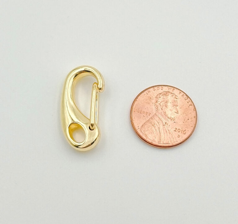 18K Gold Filled Lobster Claw Snap Clasps, Self Closing Lobster Claw Snap Clasps, 25x12mm, CL464