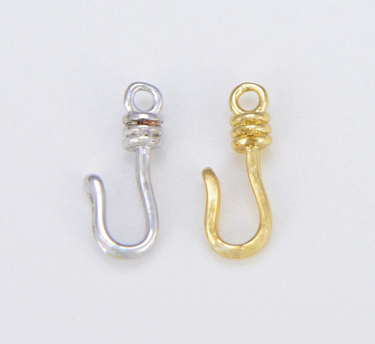 18K Gold Filled Eye and Hook Toggle Clasp, 1 pair, CL496