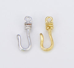 18K Gold Filled Eye and Hook Toggle Clasp, 1 pair, CL496