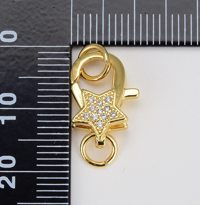 18K Gold Filled Star Clasp, CL500