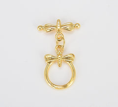 18K Gold Filled Bee Toggle Clasp, CL505