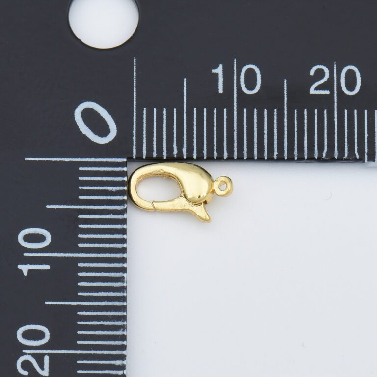 18K Gold Filled Lobster Clasp, Lobster Claw with Jump Ring for Jewelry Necklace Bracelet Anklet Making, 11x6mm, CL518
