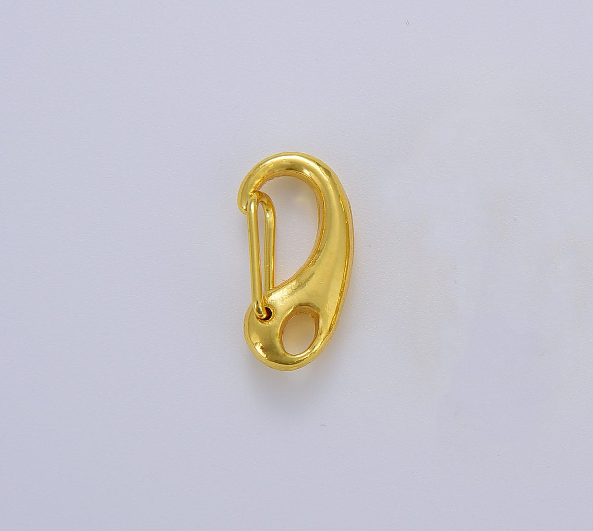 18K Gold Filled Push Gate Clasp, Spring Gate Clasp, Spring Clasp for Necklace Bracelet Jewelry Making, 20x10mm, CL524