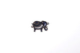 Micro Pave Elephant Connector, Elephant Bracelet, Elephant Necklace, CZ Micro Pave Elephant, DIY, Jewelry Making, 22x14mm, CN053