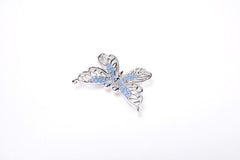 Butterfly Connector, CZ Micro Pave Butterfly Connector, Cubic Zirconia, Insect Connector, Bracelet Connector, Butterfly, 26x19mm, CN054