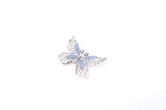 Butterfly Connector, CZ Micro Pave Butterfly Connector, Cubic Zirconia, Insect Connector, Bracelet Connector, Butterfly, 26x19mm, CN054