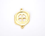 18K Gold Filled Brush Gold Crucifix Connector, Gold Cross Necklace, Crucifix Cross Pendant for Necklace Bracelet Jewelry, 35x26mm, CN228