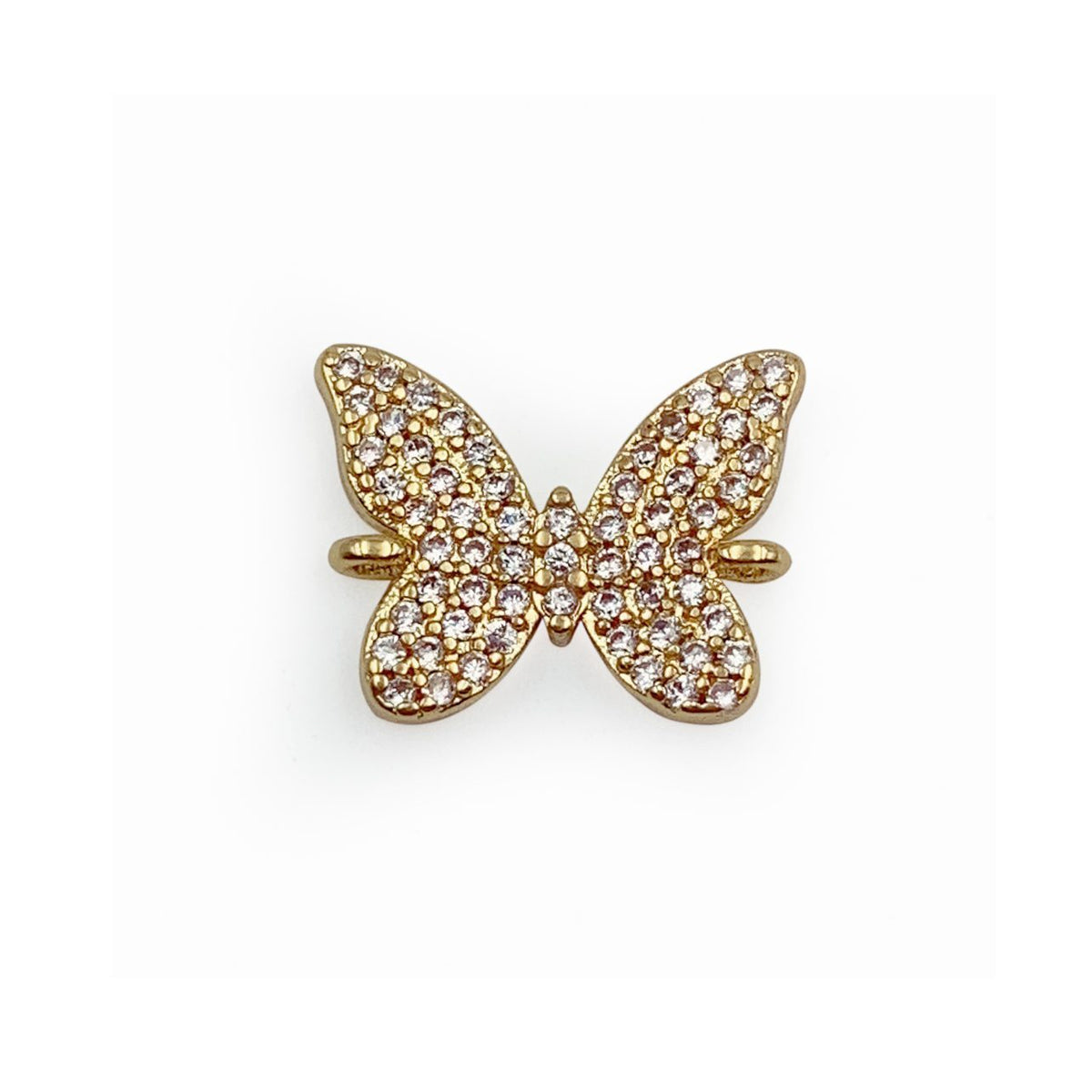 14K Gold Filled Cubic Zirconia Butterfly Connector, CN365A