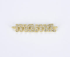 18K Gold Filled Mama Word Charm, CN389
