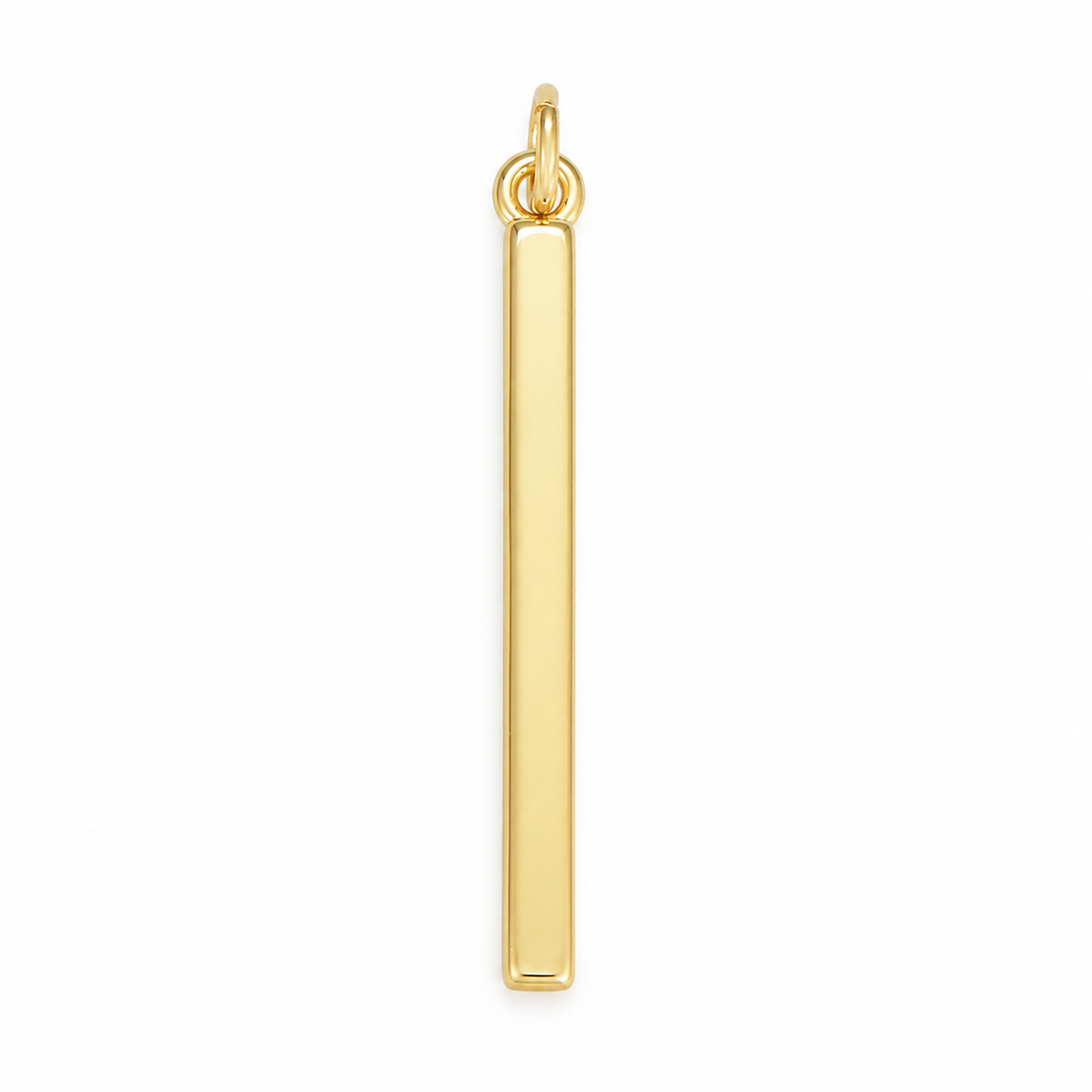 Gold Filled Mini Bar Pendant Charm, Minimalist Rectangle Stick Charm, Vertical Bar Necklace Pendant for Jewelry Making, Gift for Her, CP046A