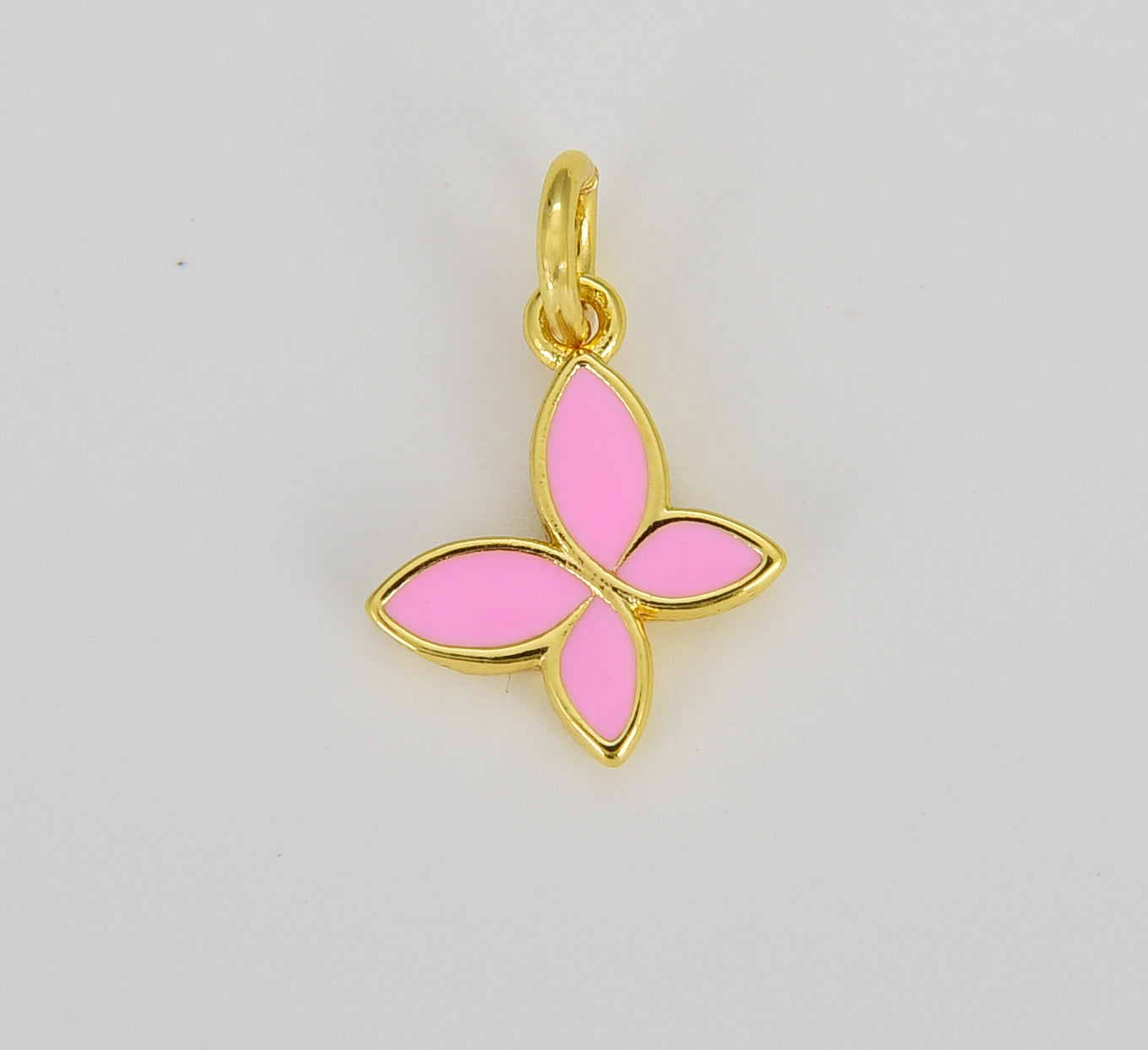 Enamel Butterfly Charm Pendant, Dainty Small Butterfly, Insect Charm, Butterfly Necklace, Butterfly Bracelet, 10mm, CP1096