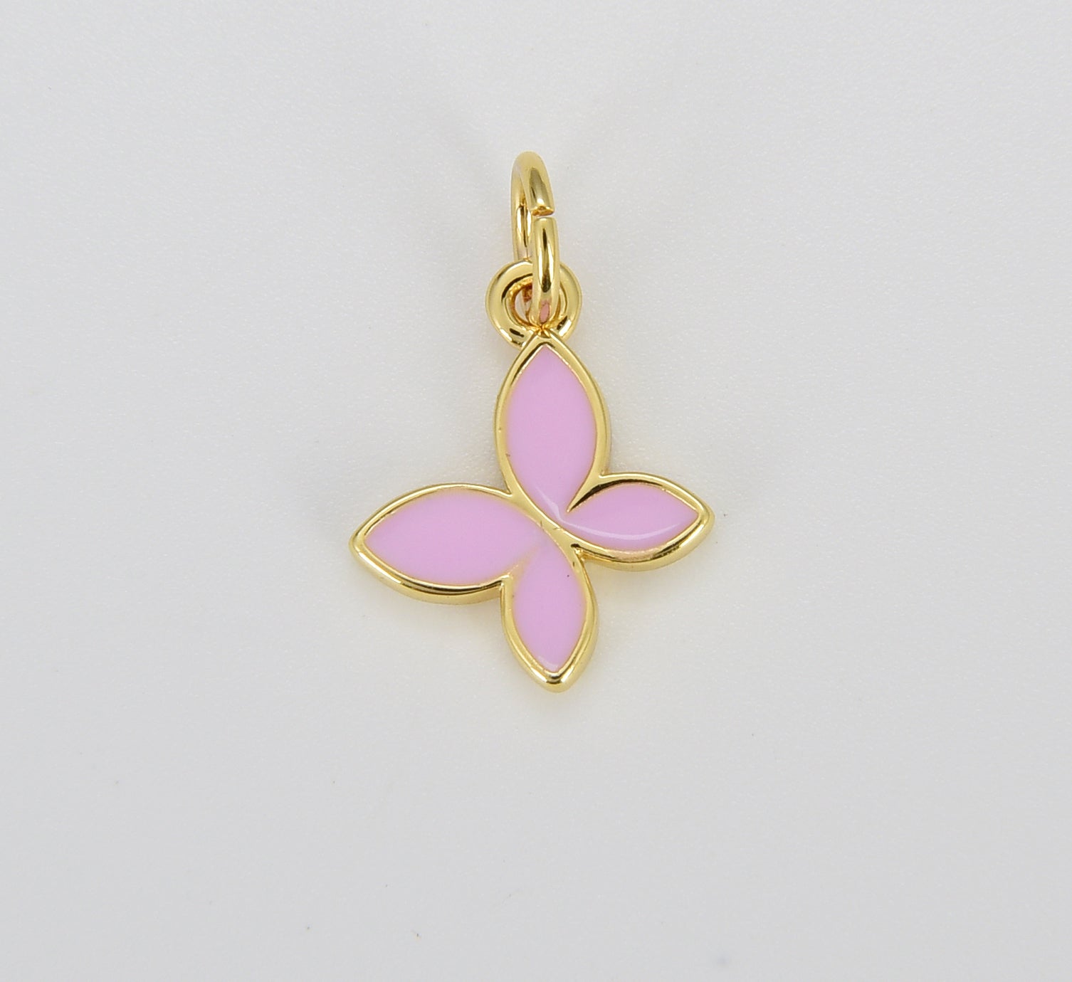 Enamel Butterfly Charm Pendant, Dainty Small Butterfly, Insect Charm, Butterfly Necklace, Butterfly Bracelet, 10mm, CP1096