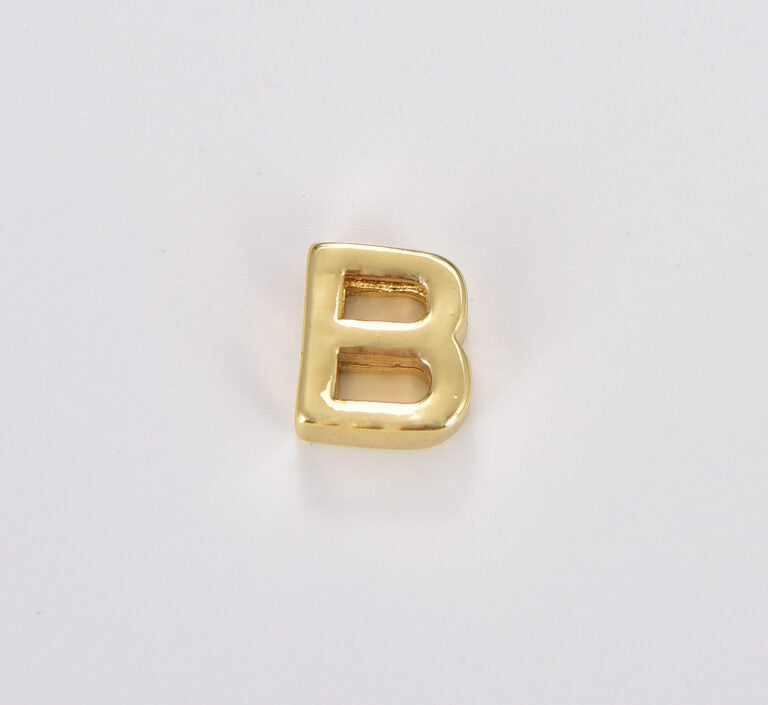 18K Gold Filled Personalized Alphabet Letter Initial Monogram Charm Pendant, CP1219