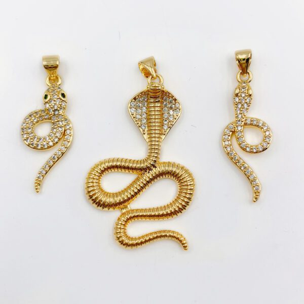 18K Gold Filled Snake Charm, CP1230