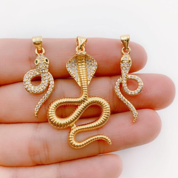 18K Gold Filled Snake Charm, CP1230