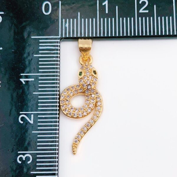 18K Gold Filled Snake Charm, CP1230